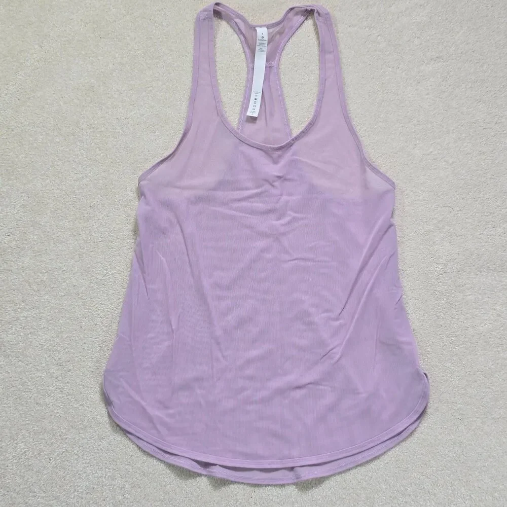 Lululemon Tank Top Women’s Size 4 Light Purple Racerback